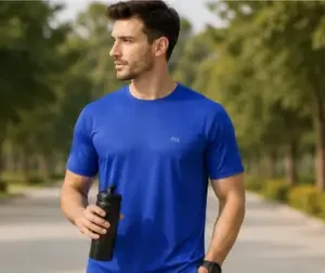 Men's Solid T-Shirt Combo Pack of 4 – Multicolor Regular Fit Dry-Fit Round Neck Half Sleeve Sports T-Shirts ( multicolor, M )