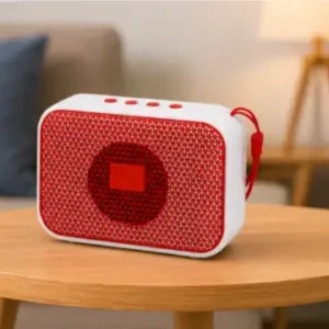 Party Bluetooth Speaker – Portable Wireless High Bass Speaker with Mic, Micro SD & Bluetooth 5.5 ( red, OS )