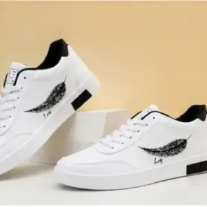 Men's Mesh Casual Sneakers – Lightweight Lace-Up Shoes for Walking, Running, Gym & Daily Wear ( white, IND-9 )