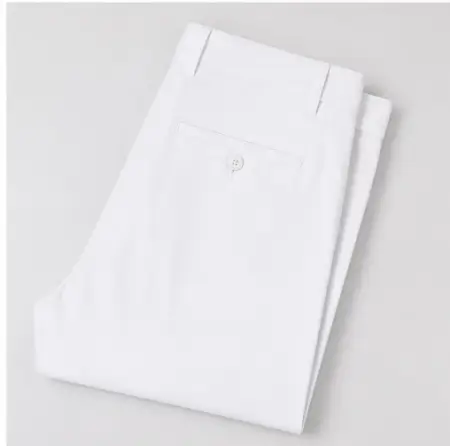 BNUBPHkOovFSH8UTZ3HSeur5OcLTpuWYMUjzioZJ.webp Men's Formal Trousers – Slim Fit Solid Polycotton Pants for Office, Business & Formal Wear ( white, 32 )