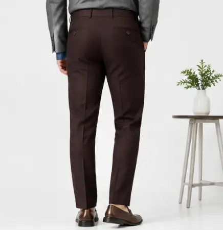 D9nyToNzUYCtc81buRYz8uIfJVjVjPlqh9Txhdz5-3.webp Men's Formal Trousers – Slim Fit Solid Polycotton Pants for Office, Business & Formal Wear ( brown, 30 )