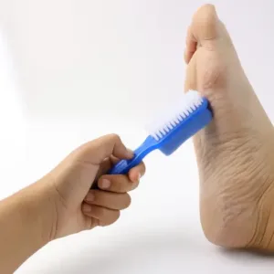 Foot Scrubber Brush with Pumice Stone – Dual-Sided Foot Cleaning & Exfoliating Brush | Dead Skin & Heel Care ( blue, OS )