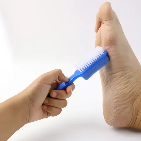 DIGoLcJruMzFv8nF2Qb2HrWqs91FPFaxa6iNOeIQ.webp Foot Scrubber Brush with Pumice Stone – Dual-Sided Foot Cleaning & Exfoliating Brush | Dead Skin & Heel Care ( blue, OS )