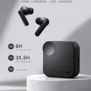 Classic Sonic Buds 2 TWS Earbuds – Bluetooth 5.2, Hybrid ANC, Ultra Bass & 55 Hours Playtime ( black, OS )