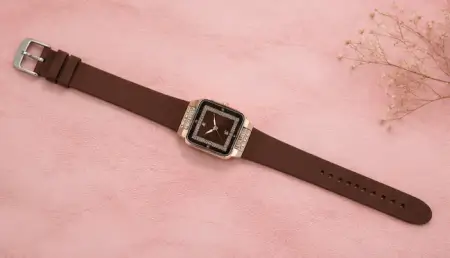 GrlFMzang6t3qaNHOqpoeFszZq4sJFncicrgF8cH.webp Luxury Square Watch for Women & Girls – Brown Dial with Crystal Border | Stylish Silicon Strap Quartz Wristwatch ( brown, OS )