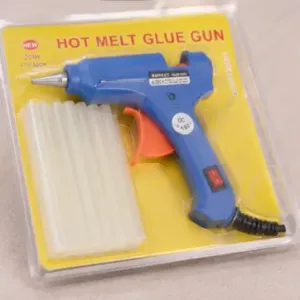 Atrocitus Mini Glue Gun 20W with 20 Glue Sticks – 7mm Hot Melt Glue Gun for DIY, Craft, Art & Home Repairs ( blue, OS )