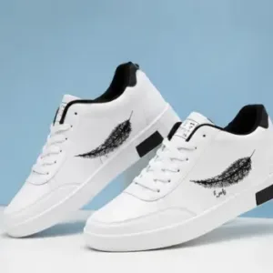 Men's Mesh Casual Sneakers – Lightweight Lace-Up Shoes for Walking, Running, Gym & Daily Wear ( white, IND-12 )