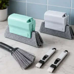 Magic Window Groove Cleaning Brush Set – 4-Piece Window Track, Sliding Door & Gap Cleaning Tool ( default, OS )