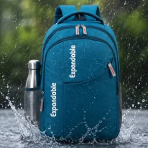 35L Expandable Laptop Backpack – Large Polyester Work & College Bag for Men, Women, Students & Office Use ( Teal, OS )
