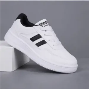 Kids Unisex Sports Running & School Shoes – Lightweight Casual Shoes with Comfort Insole & Lace-Up ( white, 18-24 Months )