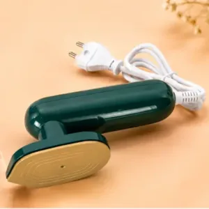 Mini Electric Steam Iron – Portable Travel Iron with Non-Stick Soleplate, Spray & Steam Function ( green, OS )