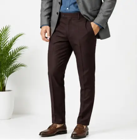 PMORxYb4pw3EVC746kGWG4r9yaQVhqWzSXtfySW2-5.webp Men's Formal Trousers – Slim Fit Solid Polycotton Pants for Office, Business & Formal Wear ( brown, 36 )