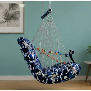 Cotton Baby Swing Chair – Foldable Hanging Jhula with Safety Belt for Kids | Washable Indoor & Outdoor Baby Swing ( default, OS )