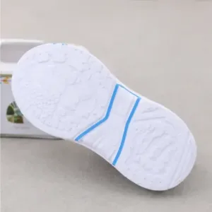 Kids Stylish Printed Casual Shoes for Girls – Lace-Up Synthetic Shoes with Comfortable Rubber Sole ( blue, 7 )
