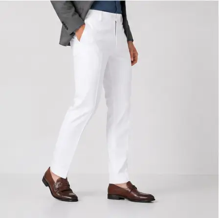 Syxu1MVU2vIPXNndYiwP3wdFqpHg08RyKZr5bJzM.webp Men's Formal Trousers – Slim Fit Solid Polycotton Pants for Office, Business & Formal Wear ( white, 32 )