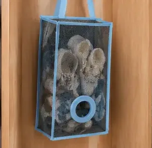 Royal Polythene Holder – Plastic Wall-Mounted Bag Dispenser & Storage Organizer ( blue, OS )