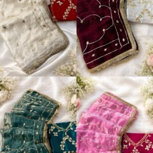 Premium Space Silk Kacchi Gota Patti Saree-AVAILABLE 4 COLOURS