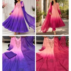 Festival Special Anarkali Kali Gown Suit Set-AVAILABLE 2 COLOURS