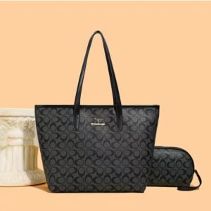 Imported Premium PU Tote Bag Combo with Pouch