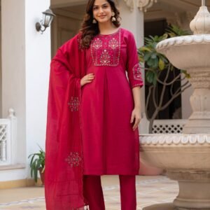 Designer Multi Embroidered Sequins Handwork Kurti Set- Available 6 Colours