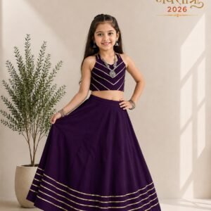 Kid's Premium Lehanga Choli with Handwork Mirror Work