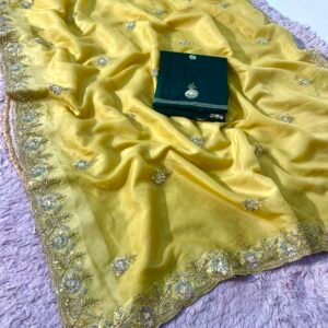 D'naari Casino Crush Sequins Embroidered Saree- Available 5 Colours