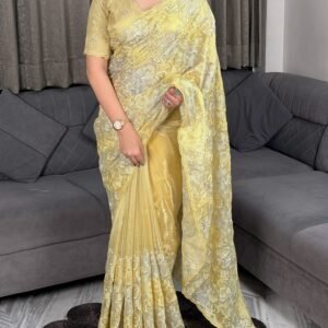 Designer Hayat Chanda Silk Turkish Organza Style Saree-AVAILABLE 4 COLOURS