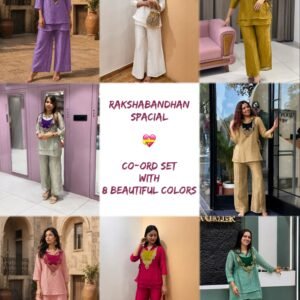 Rakhi Special Trending Crunchy Silk Kurti Koti & Palazzo -AVAILABLE 8 COLOURS