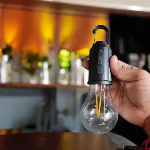 USB Rechargeable Hanging Camping Bulb Light with Hook | Portable LED Emergency Lantern for Camping, Travel & Power Cuts ( default, Standard )