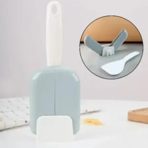 Automatic Rice Spoon Holder – Hygienic Self-Standing Rice Paddle Storage with Dust Cover ( default, OS )