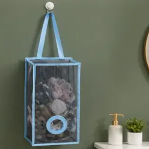 Royal Polythene Holder – Plastic Wall-Mounted Bag Dispenser & Storage Organizer ( blue, OS )