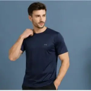 Men's Solid T-Shirt Combo Pack of 4 – Multicolor Regular Fit Dry-Fit Round Neck Half Sleeve Sports T-Shirts ( multicolor, S )