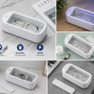 Ultrasonic Jewellery Cleaner Machine – Portable Sonic Cleaning Device for Gold, Silver, Rings, Watches & Spectacles ( default, OS )
