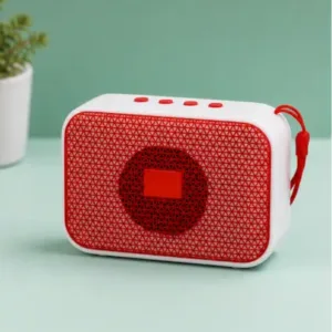 Party Bluetooth Speaker – Portable Wireless High Bass Speaker with Mic, Micro SD & Bluetooth 5.5 ( red, OS )