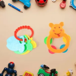 Baby Rattle Toys Set – Colorful BPA-Free Infant Sensory Teether & Rattle Toy Set (5 Pieces) ( multicolor, OS )