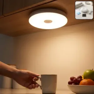 USB Rechargeable Magnetic Motion Sensor LED Light – Wireless Cabinet Light for Kitchen, Wardrobe, Bedroom & Home ( white, OS )