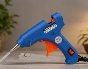 Atrocitus Mini Glue Gun 20W with 20 Glue Sticks – 7mm Hot Melt Glue Gun for DIY, Craft, Art & Home Repairs ( blue, OS )