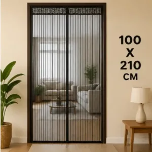 Heavy Quality Magnetic Door Mosquito Net – Full Coverage Polyester Mesh Curtain with Auto Magnetic Closure