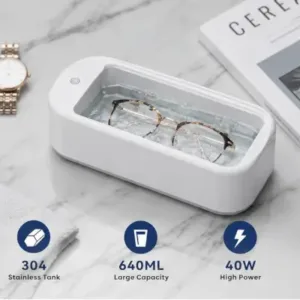 Ultrasonic Jewellery Cleaner Machine – Portable Sonic Cleaning Device for Gold, Silver, Rings, Watches & Spectacles ( default, OS )