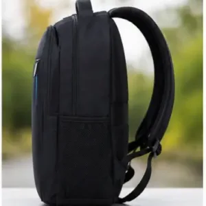Casual Laptop Backpack – Waterproof Polyester Office, School & College Bag for Boys & Girls ( black, OS )