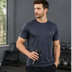 Men's Solid T-Shirt Combo Pack of 4 – Multicolor Regular Fit Dry-Fit Round Neck Half Sleeve Sports T-Shirts ( multicolor, XL )