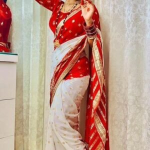 Pure Viscose Georgette Zari Butta Saree