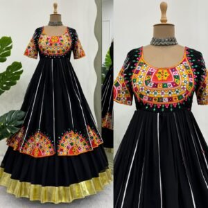 Premium Georgette Lehanga Kurti Set with Embroidered Sequins