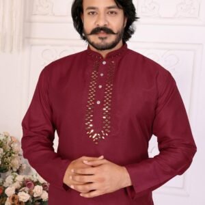 Men's Chandan Premium Silky Silk Kurta & Pajama Set -AVAILABLE 6 COLOURS