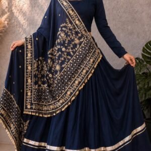Designer Embroidered Sequins with Real Mirror work Lehanga Choli & Dupatta