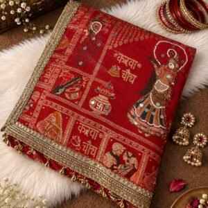 Karwachauth Special-Premium Dola Viscose Weaving Mirror Handwork Saree -AVAILABLE 2 COLOURS