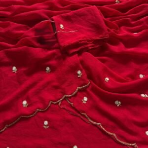 Rangoli Crush Silk Moti & Cutwork Handwork Saree-Available 7 Colours